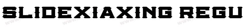 slidexiaxing regulae字体转换